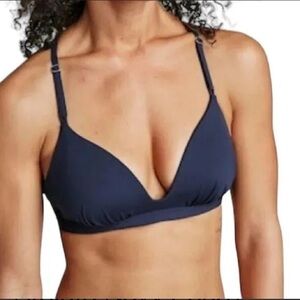 Women's Navy Swim Top